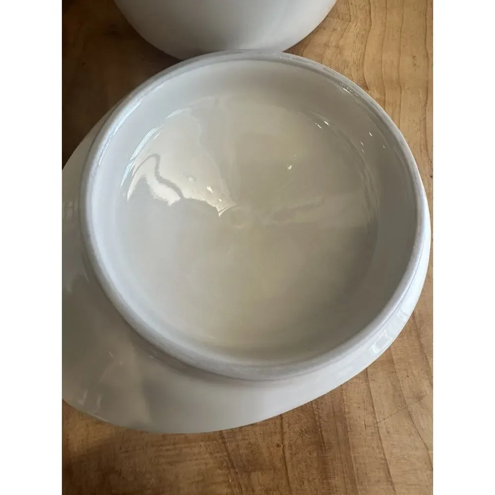 IKEA FARGKLAR Oven Serving Dish With Lid 5”(6.8 oz) Beige Set of 2 Never Used
